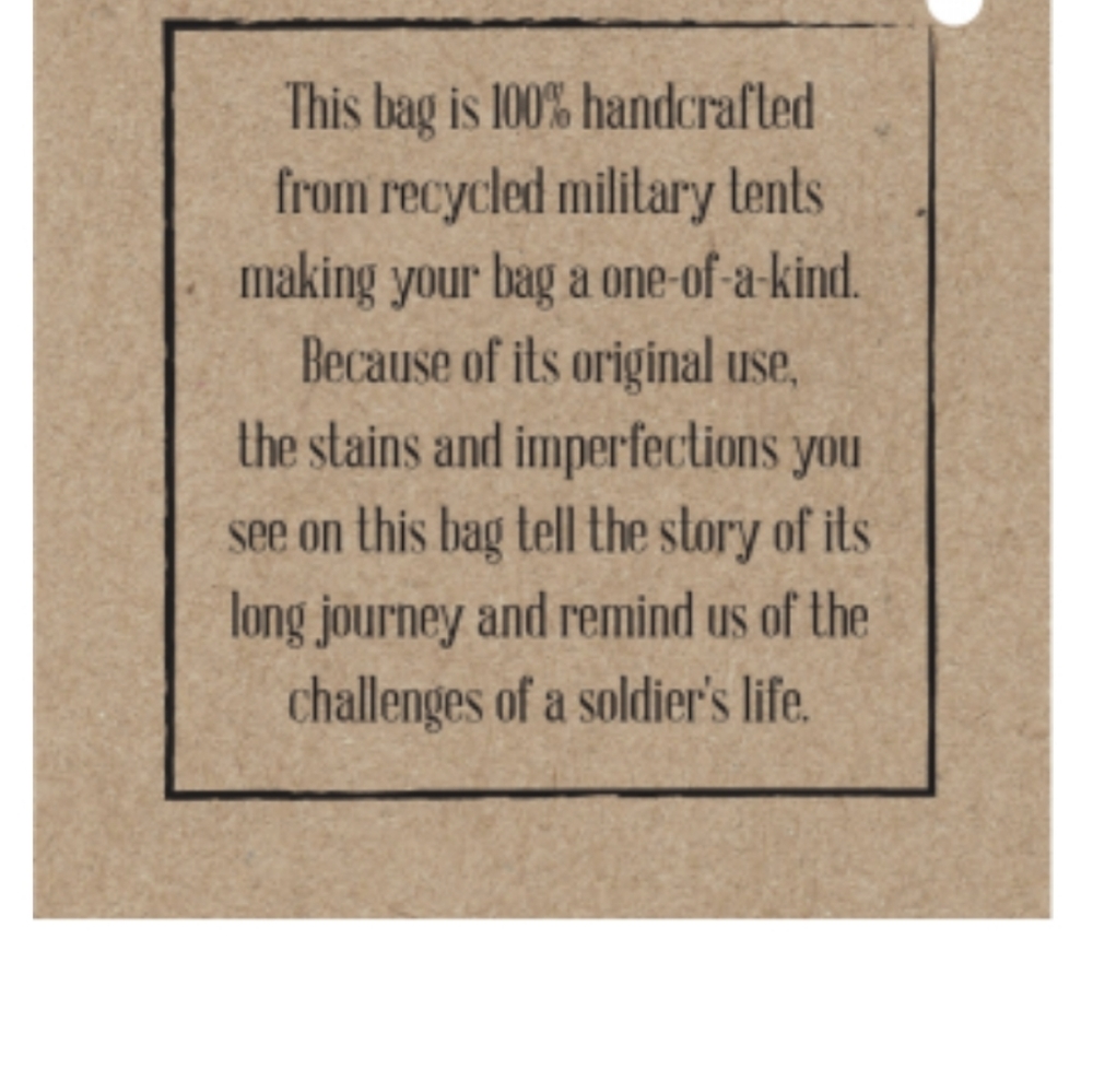 Take Every Chance Totebag - One-of-a-kind Bag made from recycled materials - Picture 13 of 15